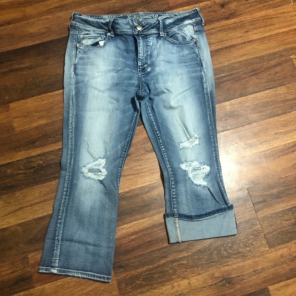 AE crop jeans